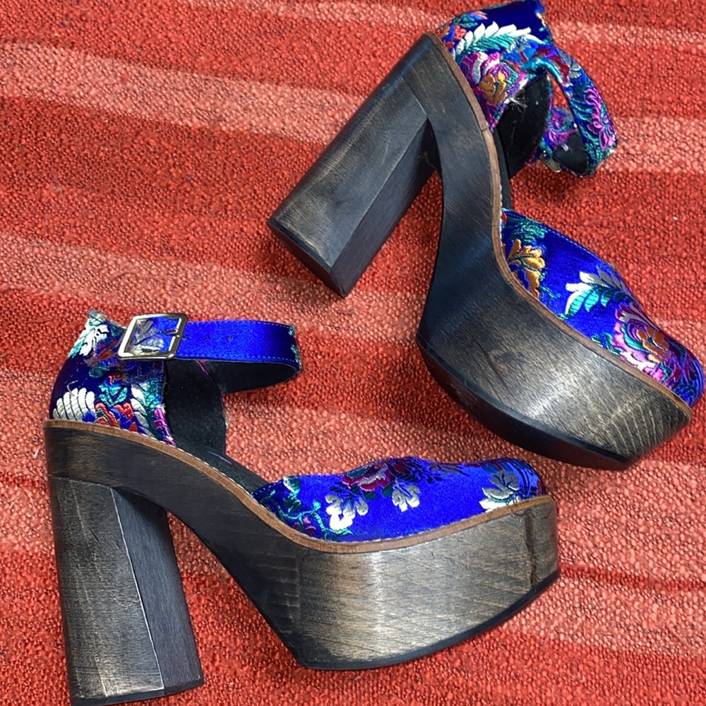 FREE PEOPLE STARLET PLATFORM SZ 38 EU / 7.5 US - Picture 6 of 10